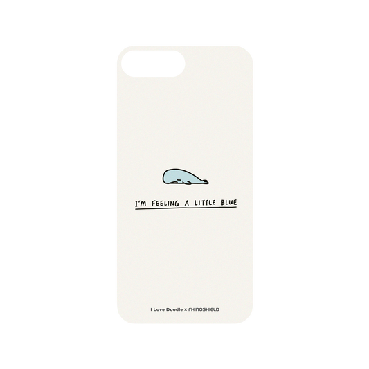 RhinoShield X I Love Doodle Mod NX iPhone 8 Plus Case - I'm Feeling A Little Blue Backplate