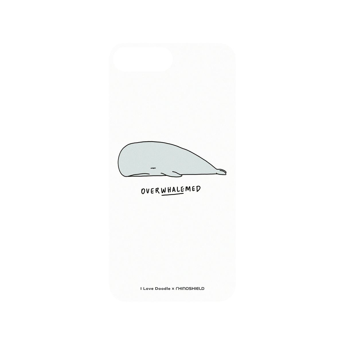 RhinoShield X I Love Doodle Mod NX iPhone 8 Plus Case - Overwhalemed Backplate