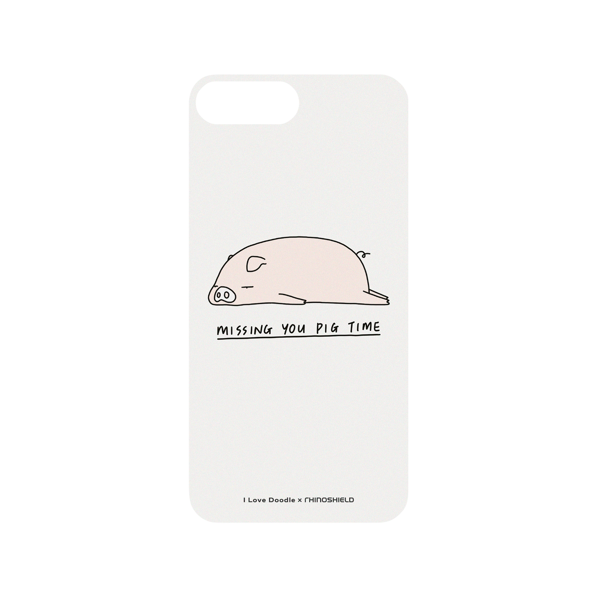 RhinoShield X I Love Doodle Mod NX iPhone 8 Plus Case - Missing You Pig Time Backplate