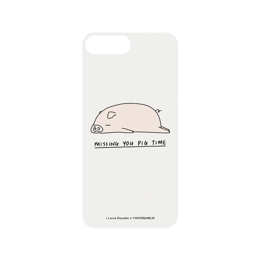 RhinoShield X I Love Doodle Mod NX iPhone 8 Plus Case - Missing You Pig Time Backplate