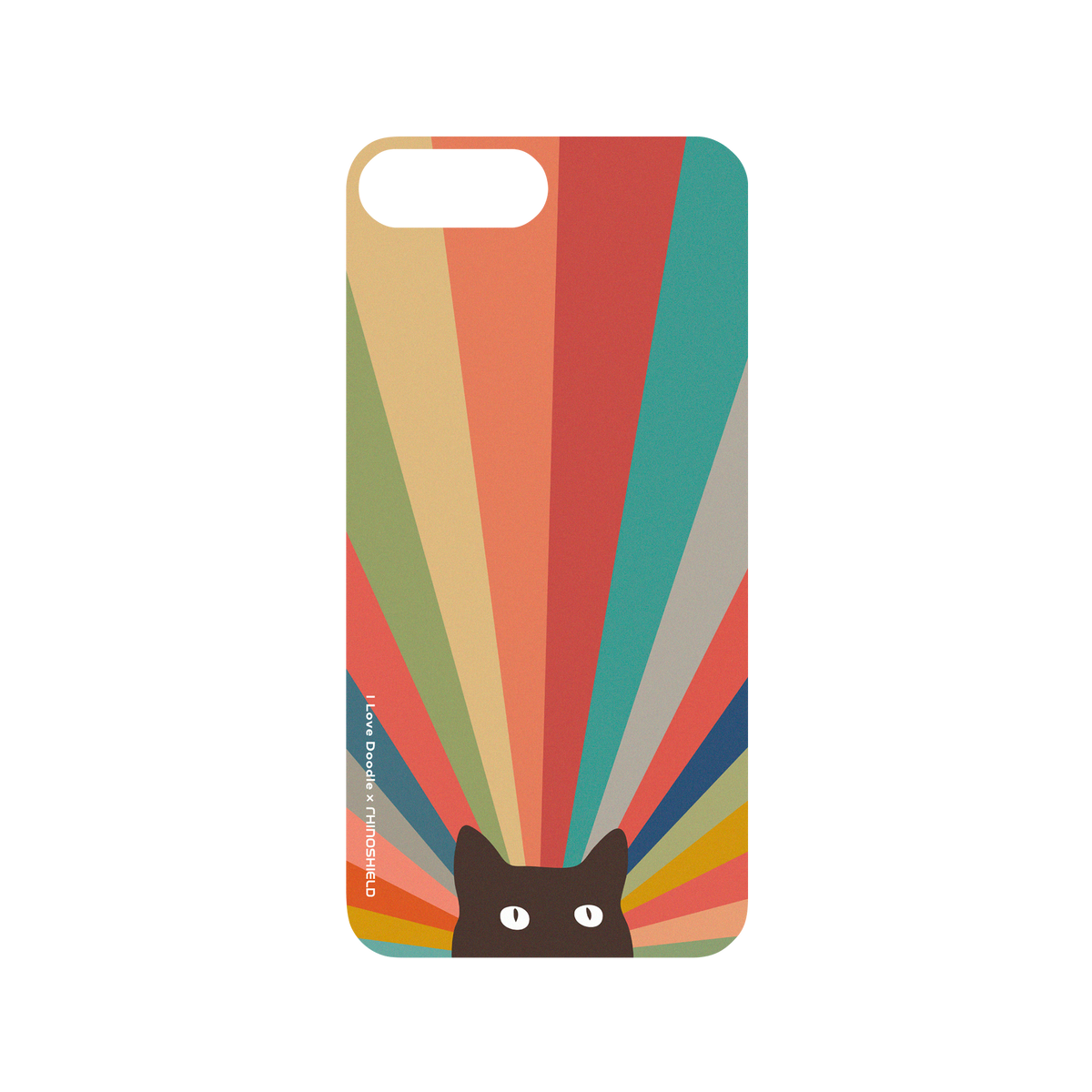 RhinoShield X I Love Doodle Mod NX iPhone 8 Plus Case - Cat Landscape - Imagination Backplate