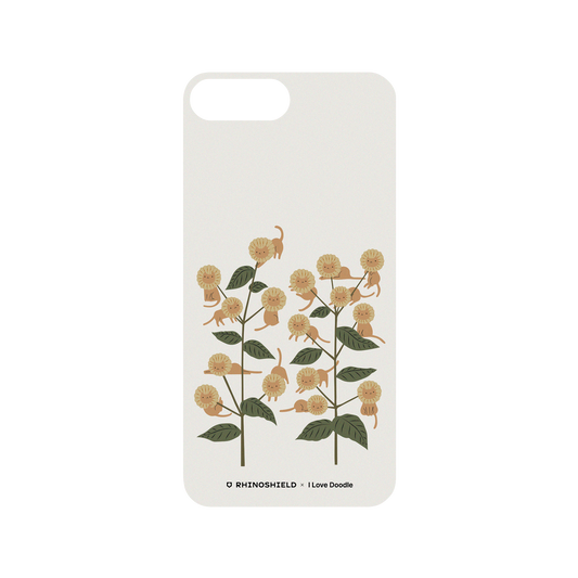 RhinoShield X I Love Doodle Mod NX iPhone 8 Plus Case - Cat and Plant - Catmouflage Backplate