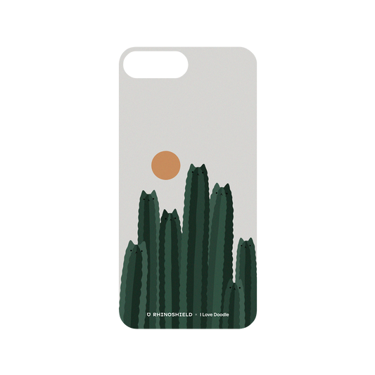 RhinoShield X I Love Doodle Mod NX iPhone 8 Plus Case - Cat and Plant - Cattus Backplate