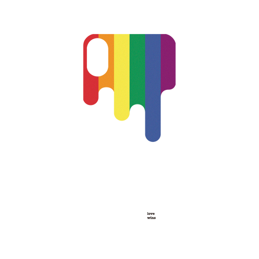 RhinoShield Mod NX iPhone X Case: Original Designs - Rainbow Stripes With Love Wins Backplate