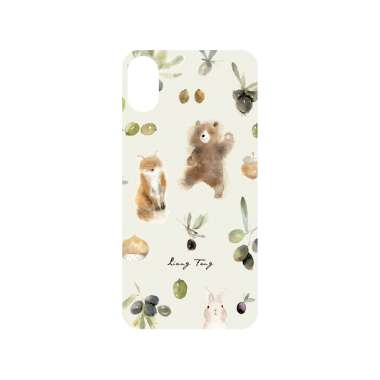RhinoShield X Liang Feng Mod NX iPhone X Case - Olives and Animals Backplate