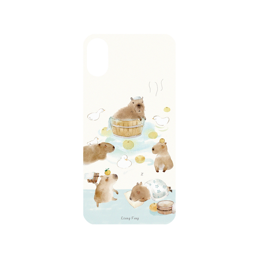 RHINOSHIELD X Liang Feng Mod NX iPhone X Case - capybaras Backplate