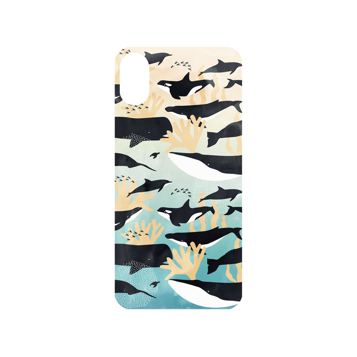 RHINOSHIELD X WasangShow Mod NX iPhone X Case - Call of the Ocean Backplate