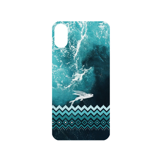RHINOSHIELD X WasangShow Mod NX iPhone X Case - Flying Fish in the Deep Sea Backplate