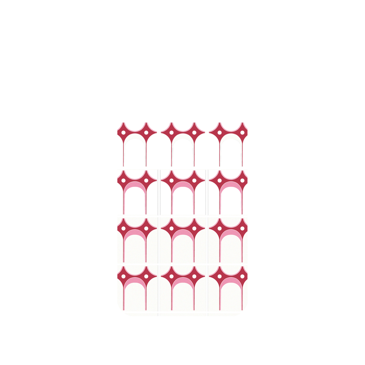 RhinoShield X OldHouseFace Mod NX iPhone X Case - Newtro Tiles - Roses Backplate