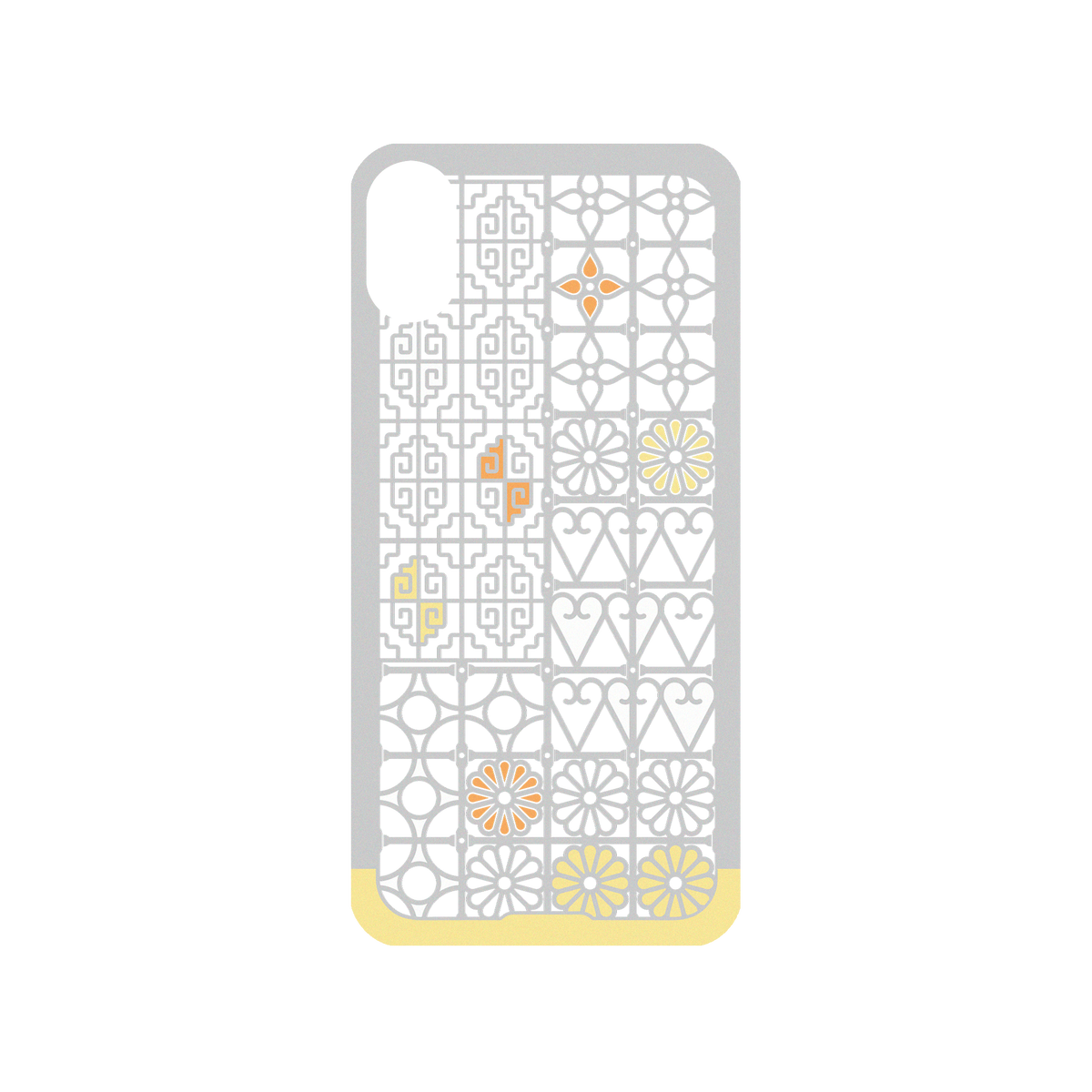 RhinoShield X OldHouseFace Mod NX iPhone X Case - Taiwan's Window Guard - South Backplate