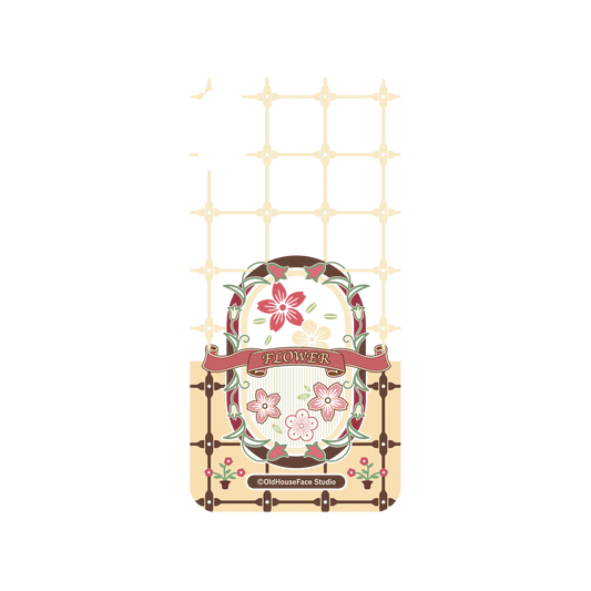 RhinoShield X OldHouseFace Mod NX iPhone X Case - Tiles - Flower Backplate