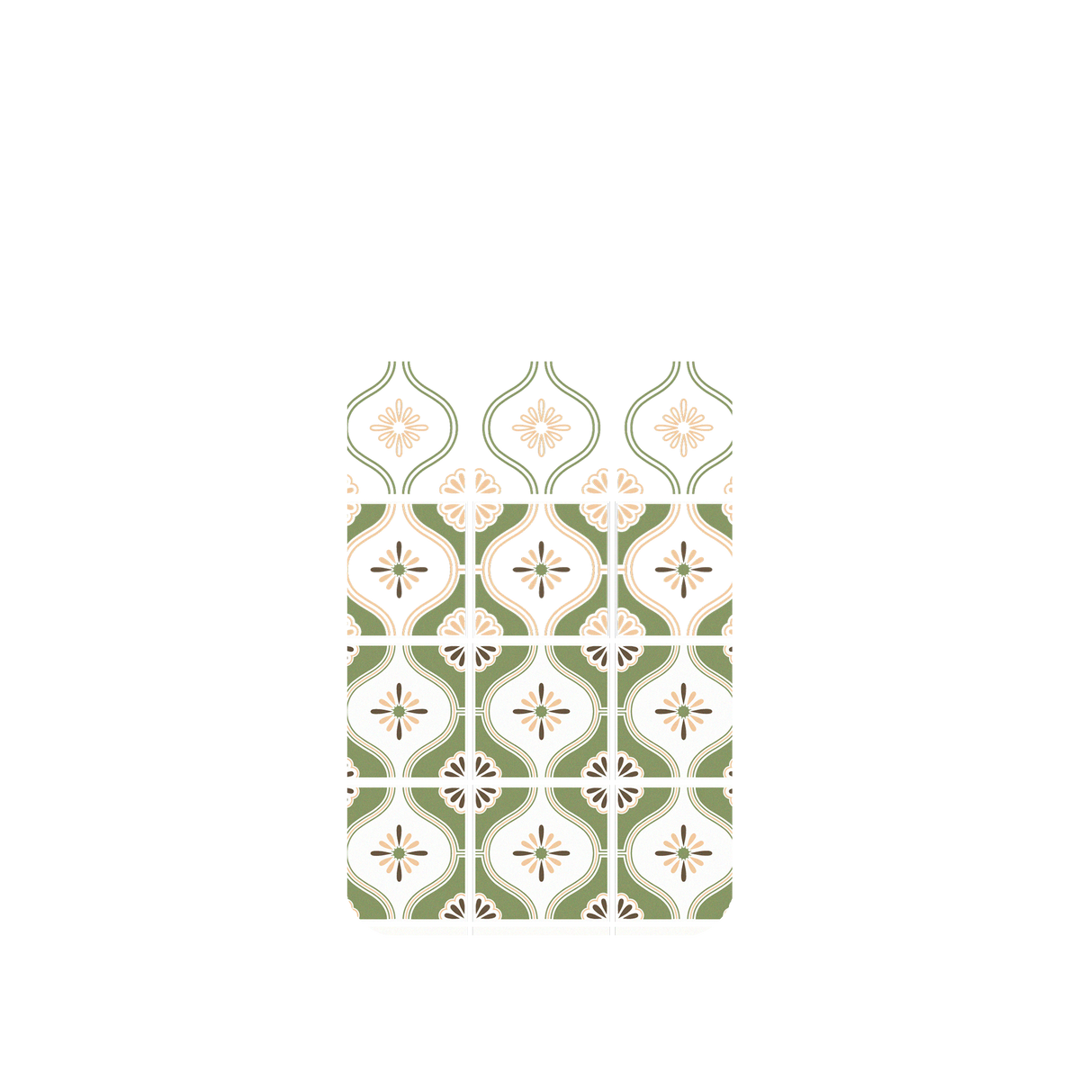 RhinoShield X OldHouseFace Mod NX iPhone X Case - Newtro Tiles - Macha Backplate