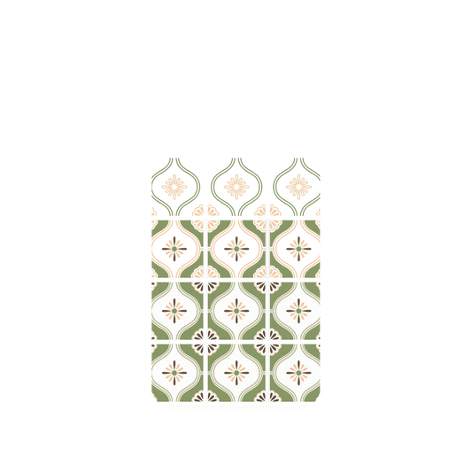 RhinoShield X OldHouseFace Mod NX iPhone X Case - Newtro Tiles - Macha Backplate