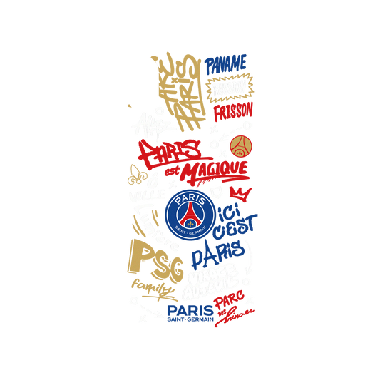 RhinoShield X PSG Mod NX iPhone X Case - Paris Saint-Germain - Graffiti Backplate