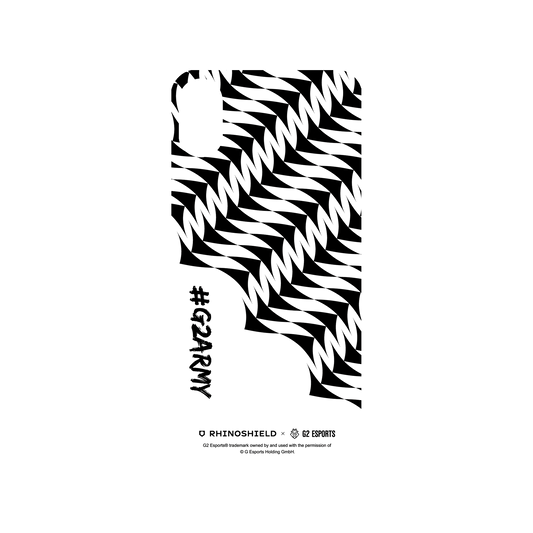 RhinoShield X G2 Esports Mod NX iPhone X Case - #G2ARMY - Pattern Backplate