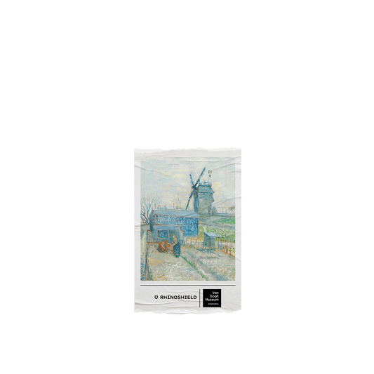 RHINOSHIELD X Van Gogh Museum  Mod NX iPhone X Case - Montmartre: Windmills and Allotments - Ticket Backplate