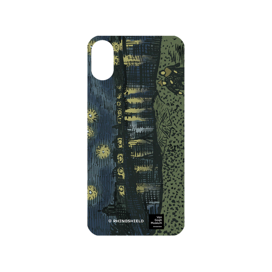 RHINOSHIELD X Van Gogh Museum  Mod NX iPhone X Case - Sketch of Starry Night Over the Rhône - Recolored by RHINOSHIELD Backplate