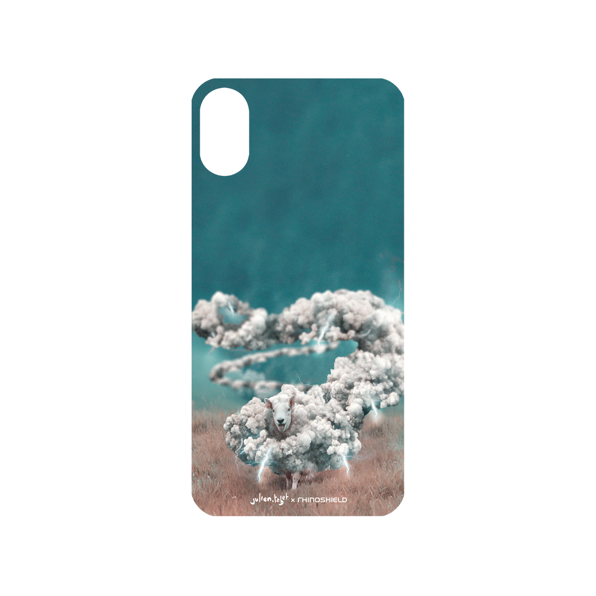 RhinoShield X Julien Tabet Mod NX iPhone X Case - Stormy Backplate