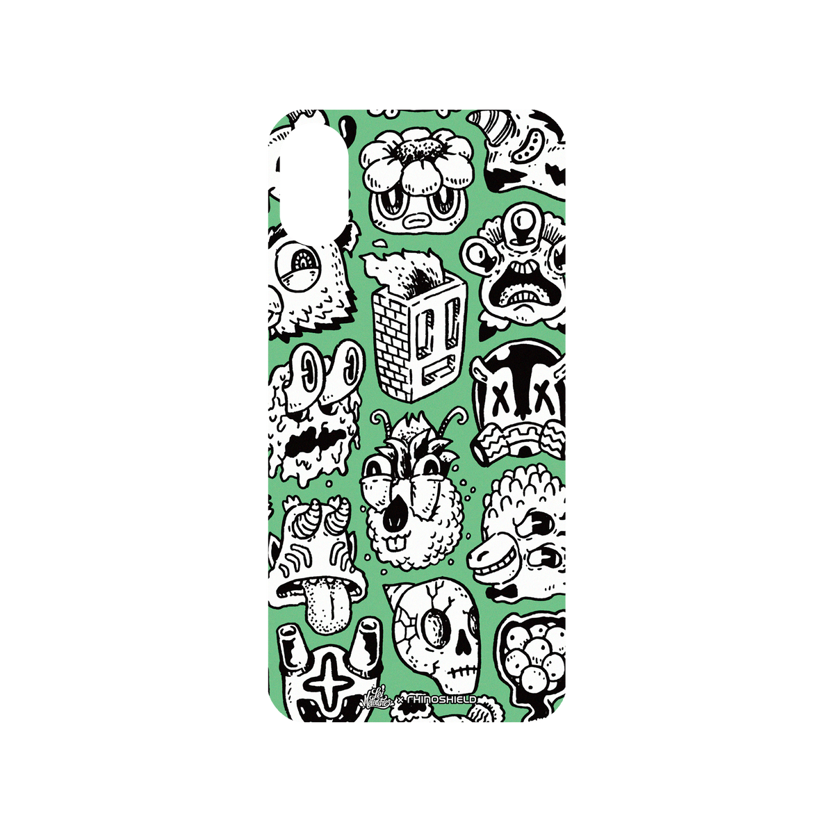 RhinoShield X Lei Melendres Mod NX iPhone X Case - Fun Portraits Backplate