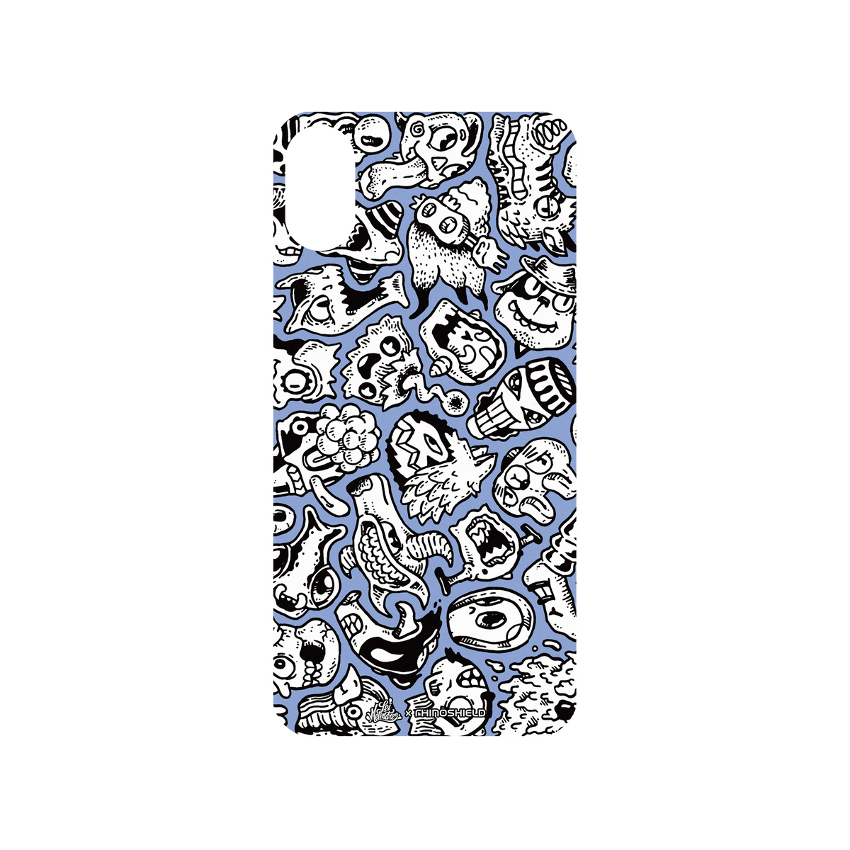 RhinoShield X Lei Melendres Mod NX iPhone X Case - Puzzle Heads Blue 2 Backplate