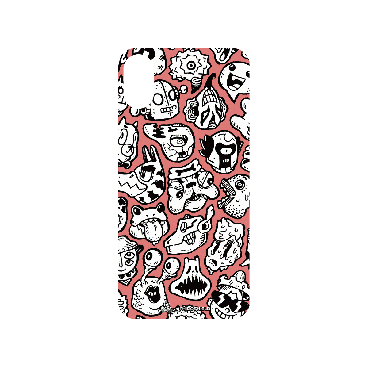 RhinoShield X Lei Melendres Mod NX iPhone X Case - Puzzle Heads Red Backplate
