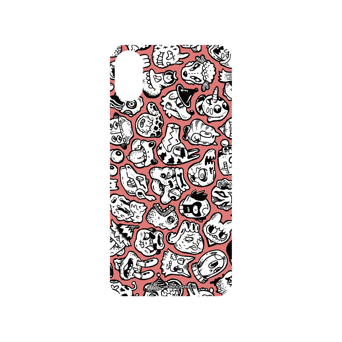 RhinoShield X Lei Melendres Mod NX iPhone X Case - Puzzle Heads Red 2 Backplate
