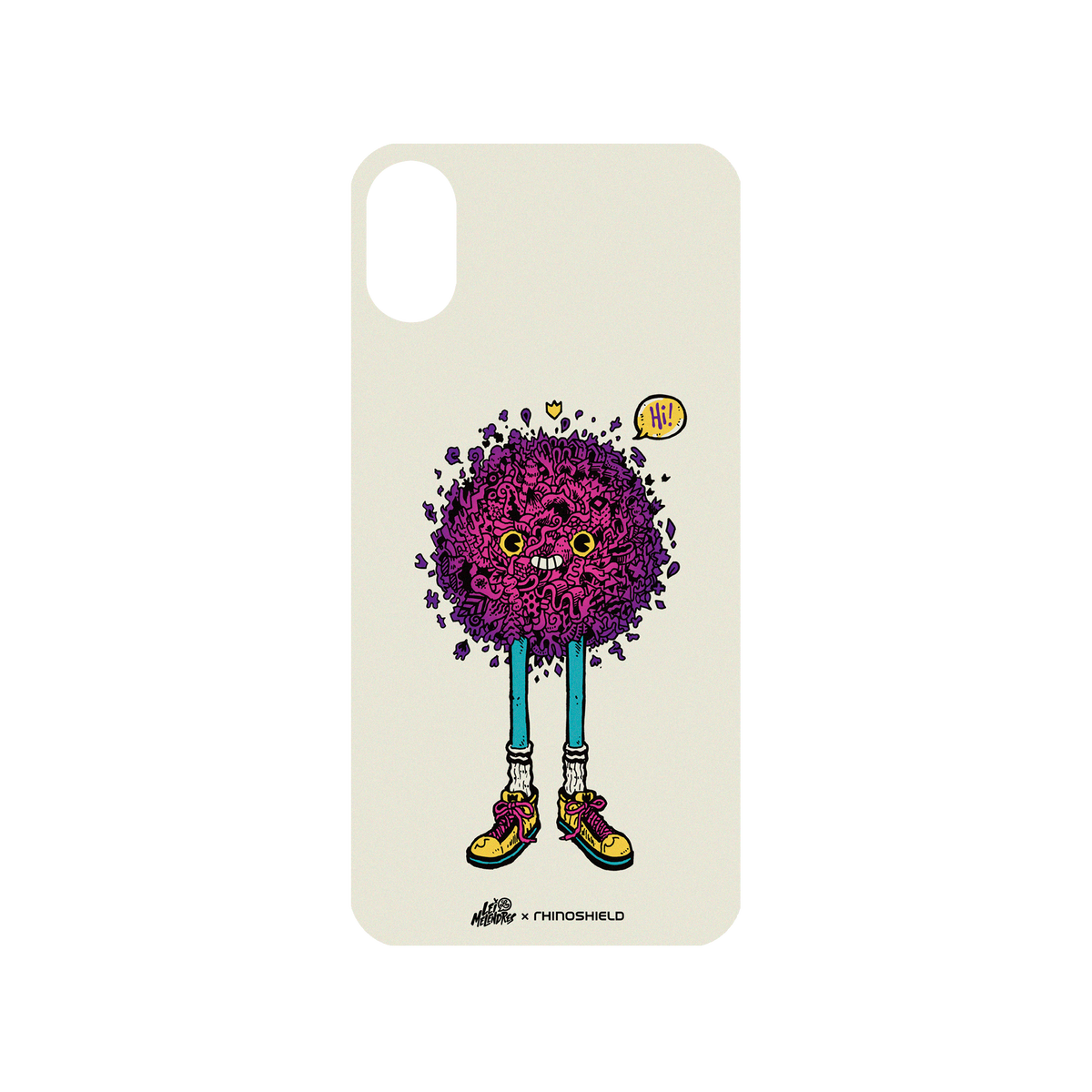 RhinoShield X Lei Melendres Mod NX iPhone X Case - Fuzzy Head Backplate