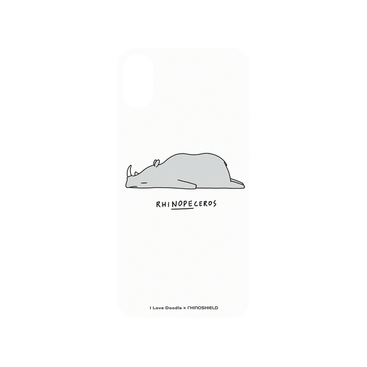RhinoShield X I Love Doodle Mod NX iPhone X Case - Rhinopeceros Backplate