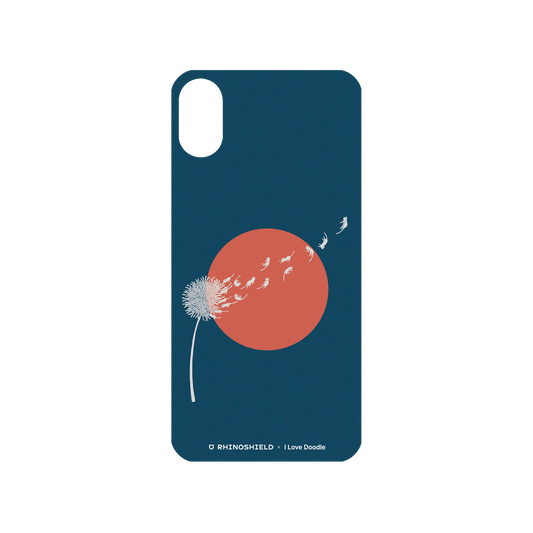RhinoShield X I Love Doodle Mod NX iPhone X Case - Cat and Plant - Dandelion Backplate