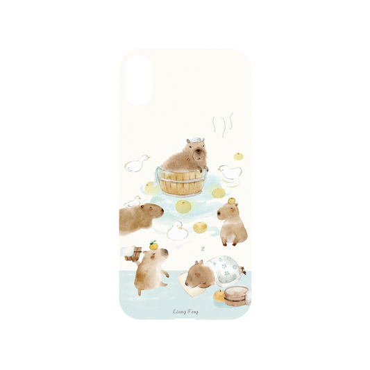 RHINOSHIELD X Liang Feng Mod NX iPhone XS Case - capybaras Backplate