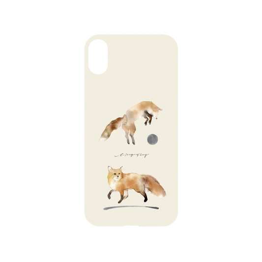 RHINOSHIELD X Liang Feng Mod NX iPhone XS Case - foxes Backplate
