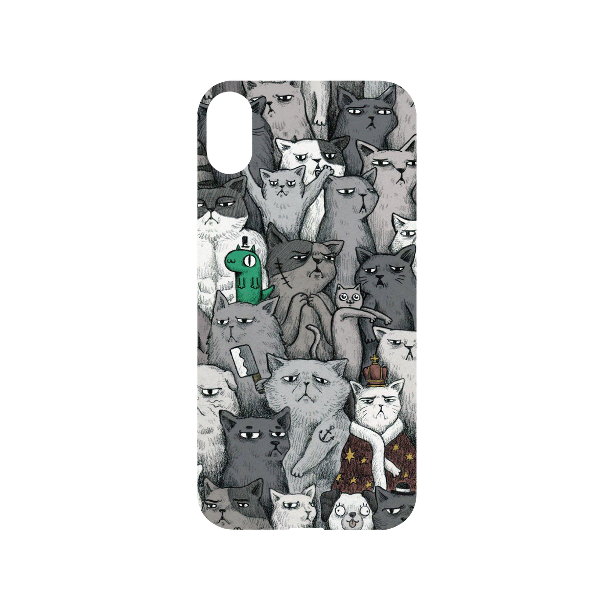 RhinoShield X Incrediville Mod NX iPhone XS Case - Tough Cats Backplate