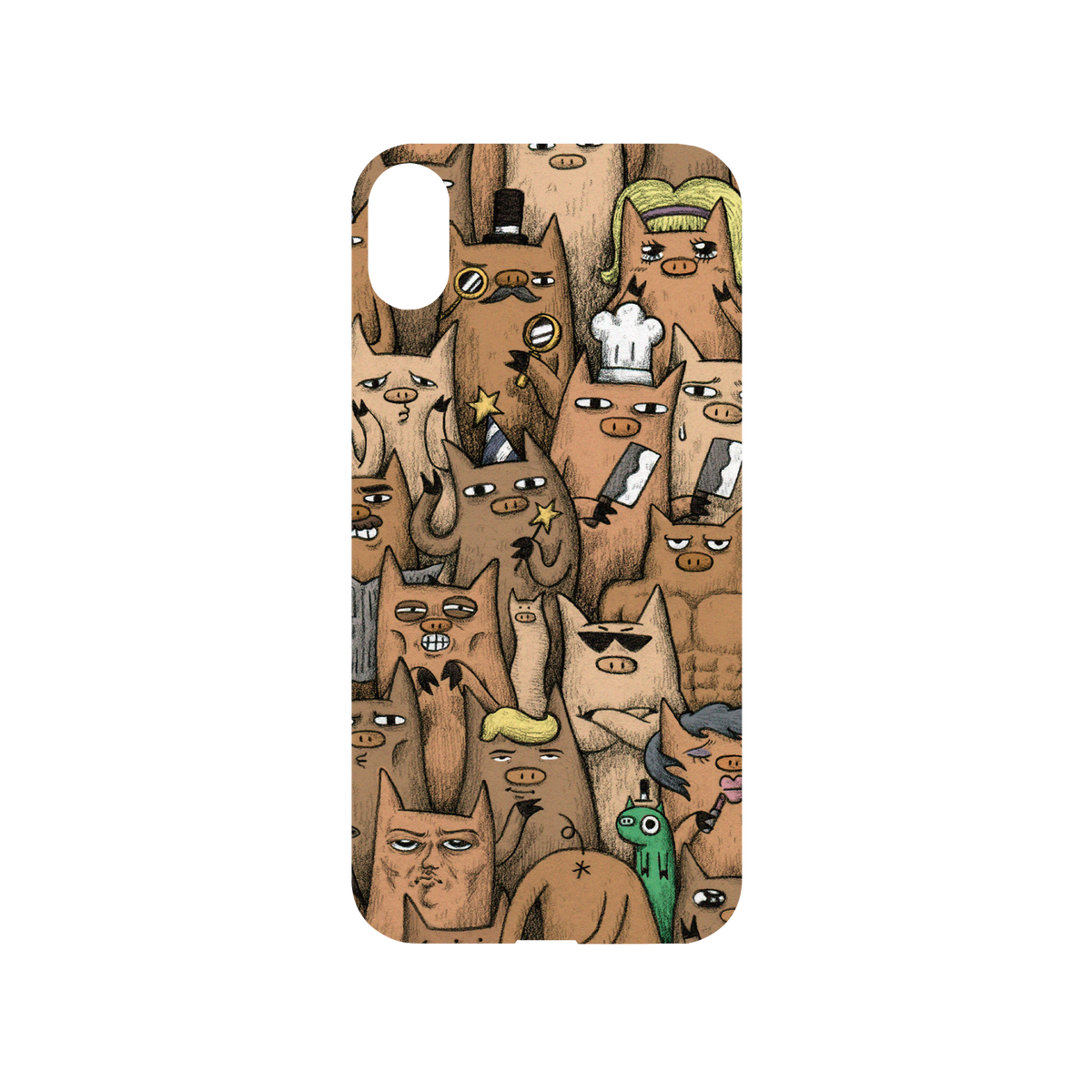 RhinoShield X Incrediville Mod NX iPhone XS Case - Revenge of the Pigs Backplate