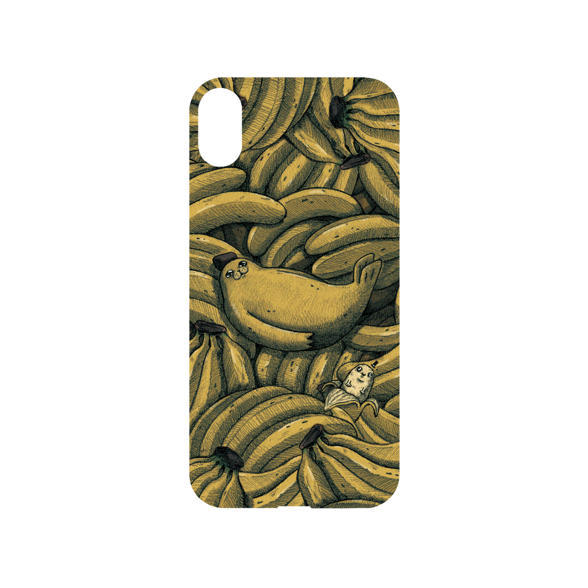 RhinoShield X Incrediville Mod NX iPhone XS Case - The Banana Seal Backplate