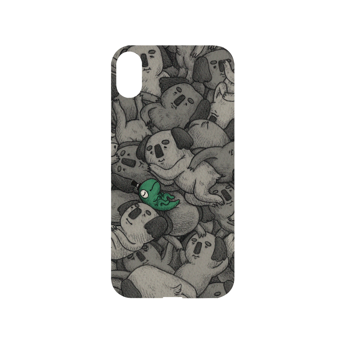 RhinoShield X Incrediville Mod NX iPhone XS Case - Chilling with the Koalas Backplate