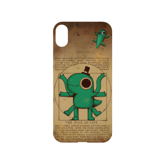 RhinoShield X Incrediville Mod NX iPhone XS Case - Vitruvian Lizard Backplate