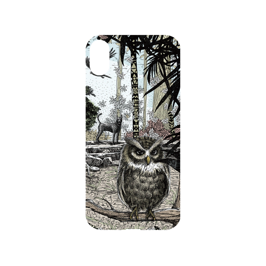 RhinoShield X WasangShow Mod NX iPhone XS Case - Guarding The Forest - Owl Backplate