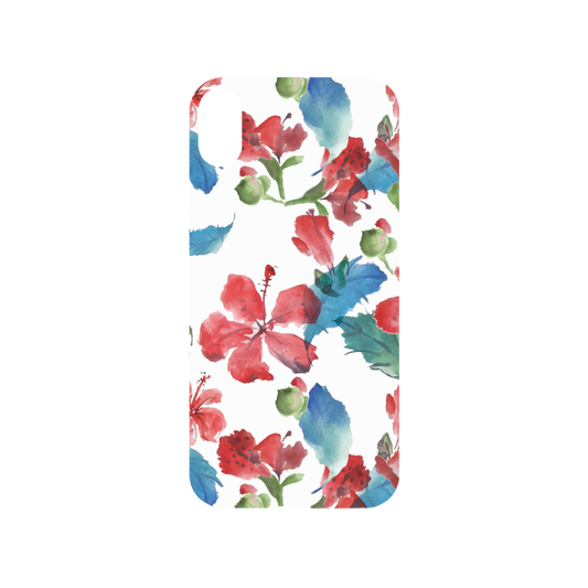 RhinoShield X WasangShow Mod NX iPhone XS Case - WAWA - Hibiscus Flower White Backplate