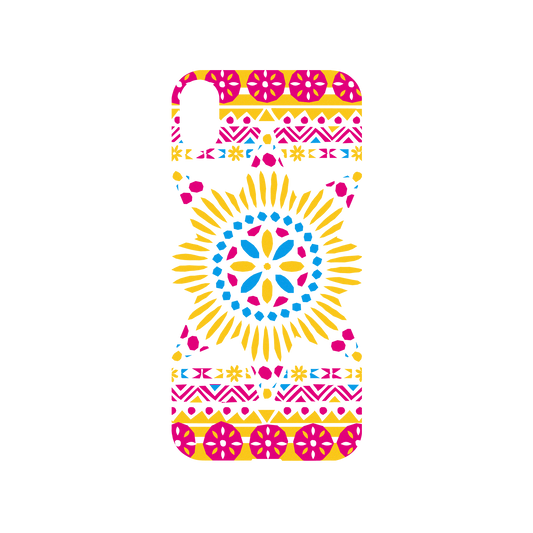 iPhone XS 犀牛盾Mod NX聯名設計款邊框背蓋兩用手機殼 花生騷 - 八角星經典圖騰