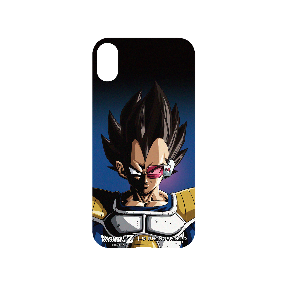 RhinoShield X Dragon Ball Z Mod NX iPhone XS Case - Vegeta (villain) - Dark edition Backplate