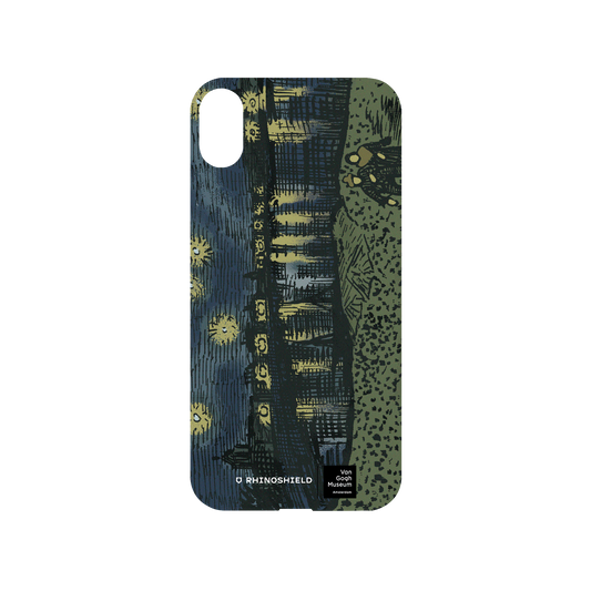 RHINOSHIELD X Van Gogh Museum  Mod NX iPhone XS Case - Sketch of Starry Night Over the Rhône - Recolored by RHINOSHIELD Backplate
