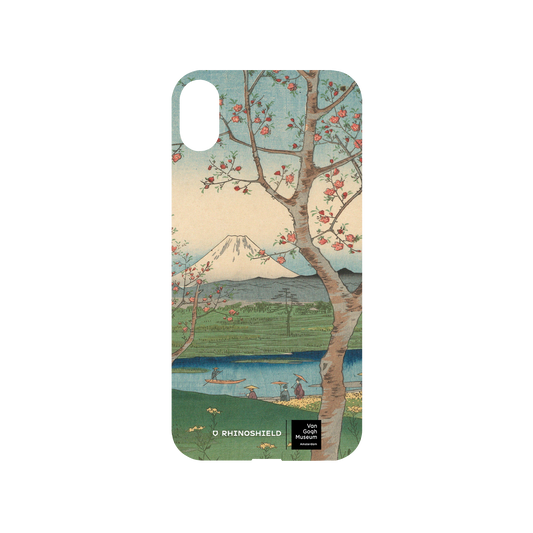 RHINOSHIELD X Van Gogh Museum  Mod NX iPhone XS Case - View of Mount Fuji from Koshigaya - Utagawa Hiroshige Backplate