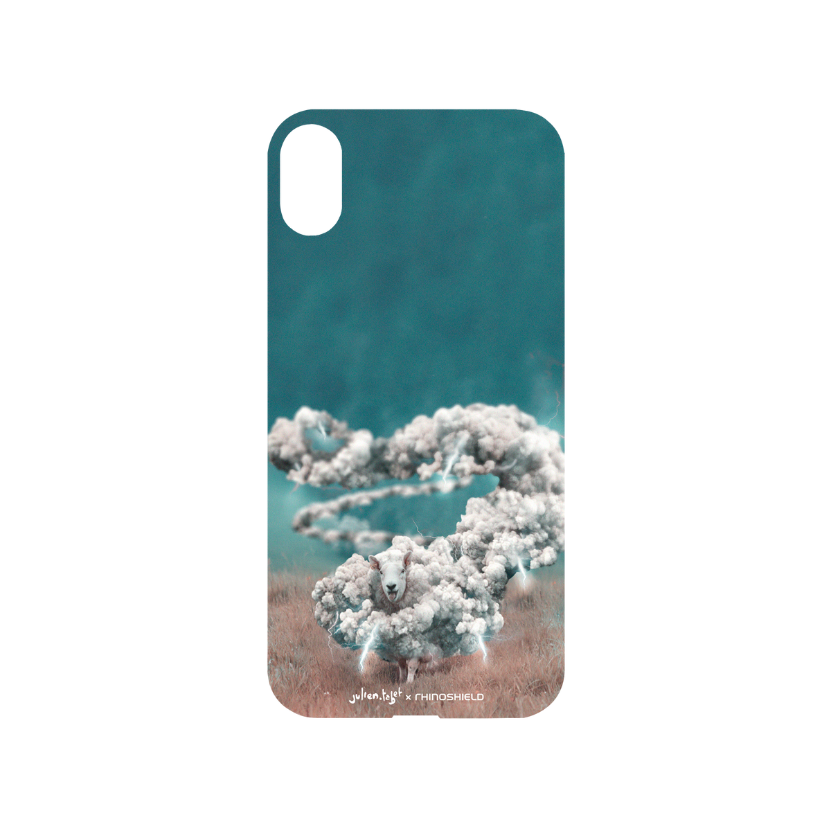 RhinoShield X Julien Tabet Mod NX iPhone XS Case - Stormy Backplate