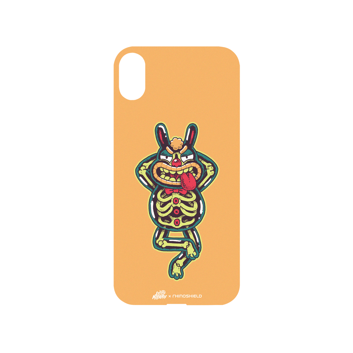 RhinoShield X Lei Melendres Mod NX iPhone XS Case - Skeleton Rabbit Backplate