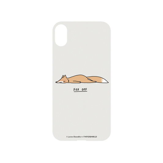 RhinoShield X I Love Doodle Mod NX iPhone XS Case - Fox Off Backplate