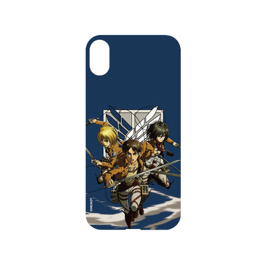 RhinoShield X Attack on Titan Mod NX iPhone XS Case - Eren, Mikasa, and Armin Backplate