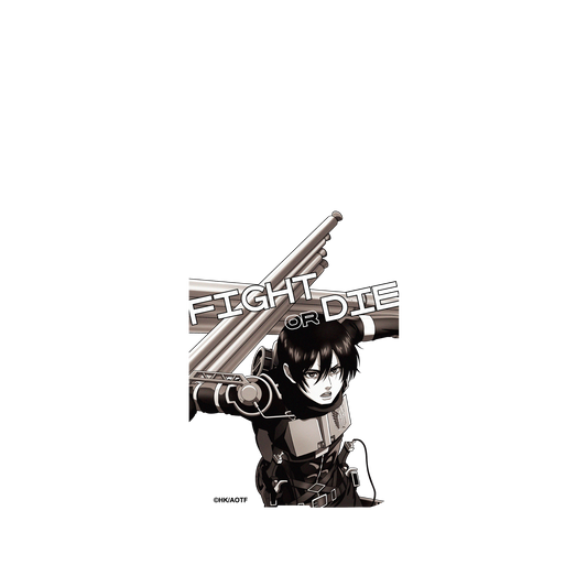 RhinoShield X Attack on Titan Mod NX iPhone XS Case - Mikasa - Black and White Backplate