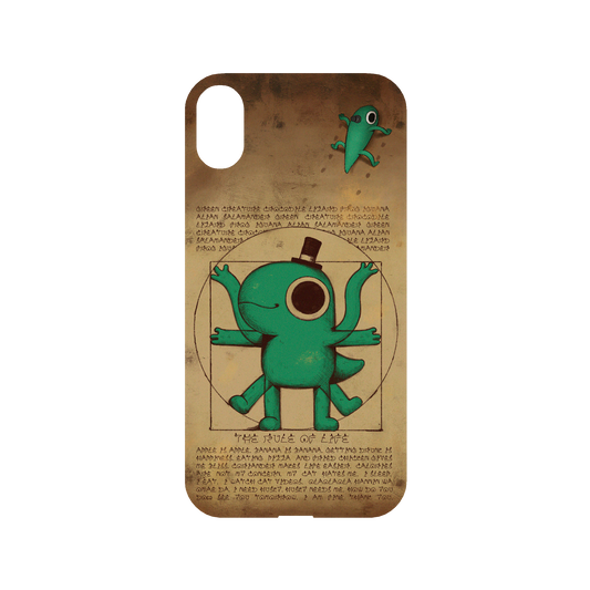 RhinoShield X Incrediville Mod NX iPhone XR Case - Vitruvian Lizard Backplate