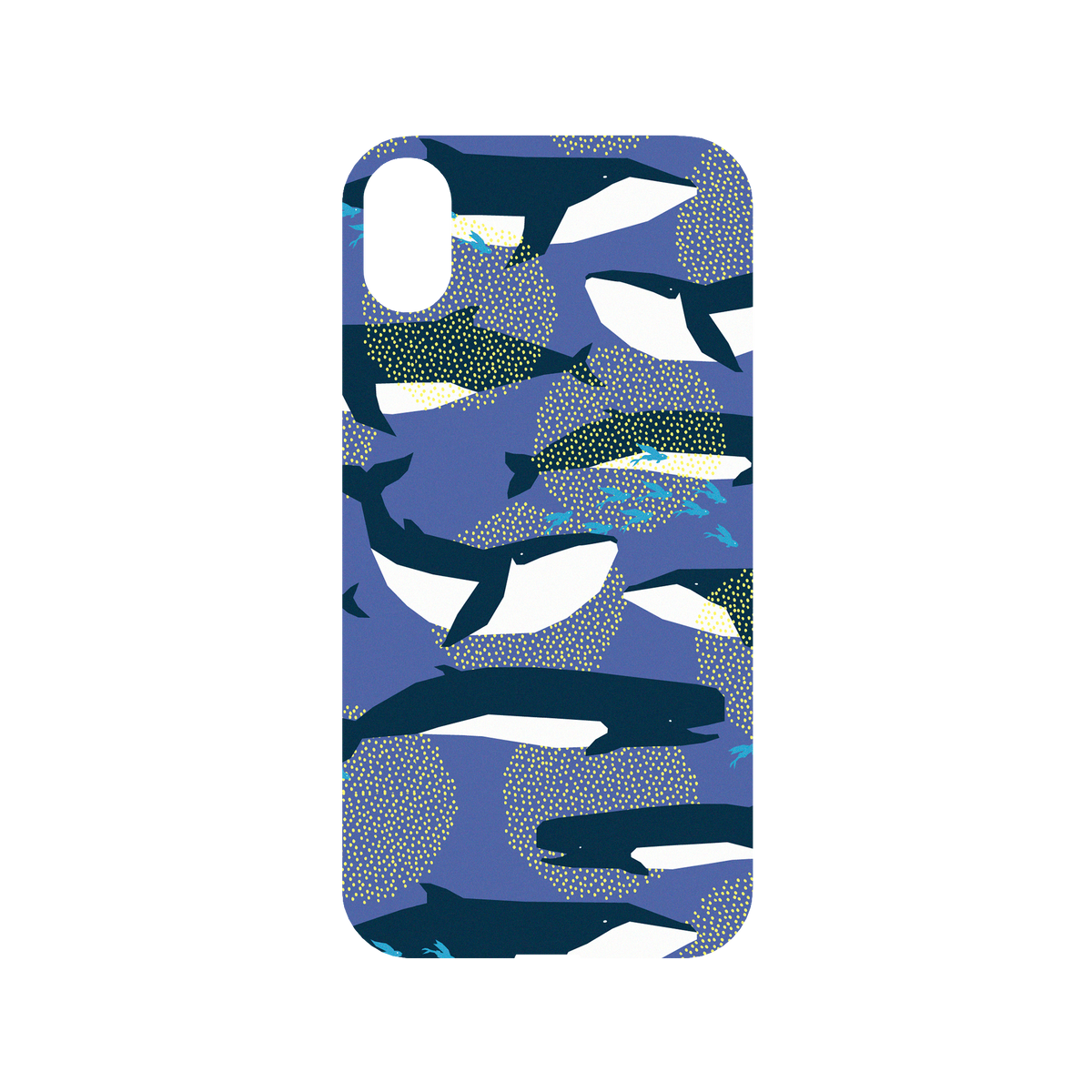 RhinoShield X WasangShow Mod NX iPhone XR Case - Ocean WAWA - Whale Backplate