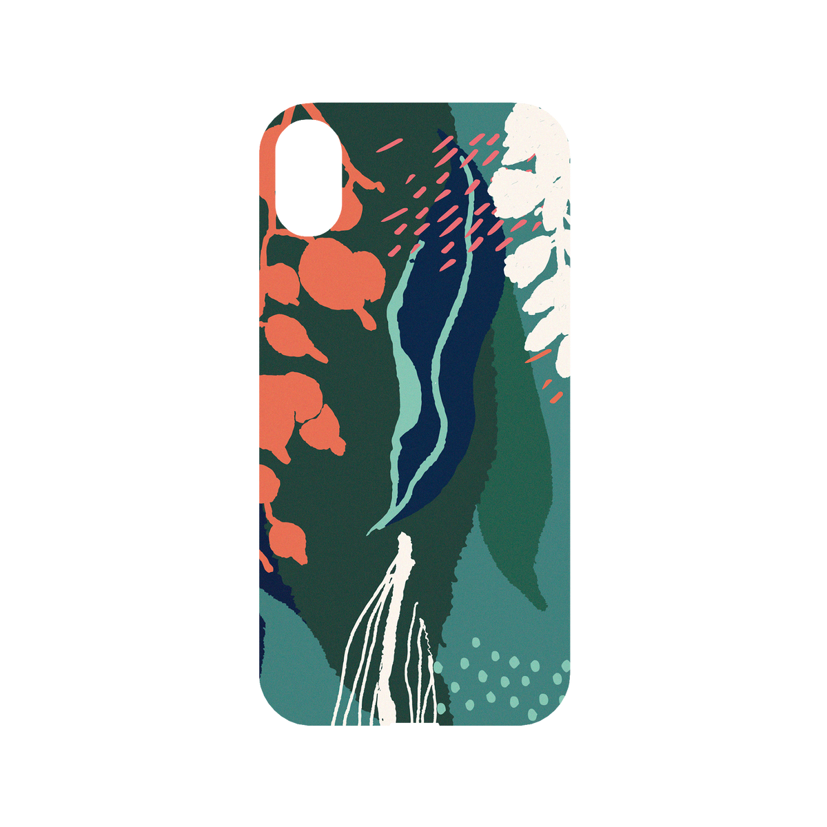 RhinoShield X WasangShow Mod NX iPhone XR Case - Ocean WAWA - Alpinia (2020) Backplate